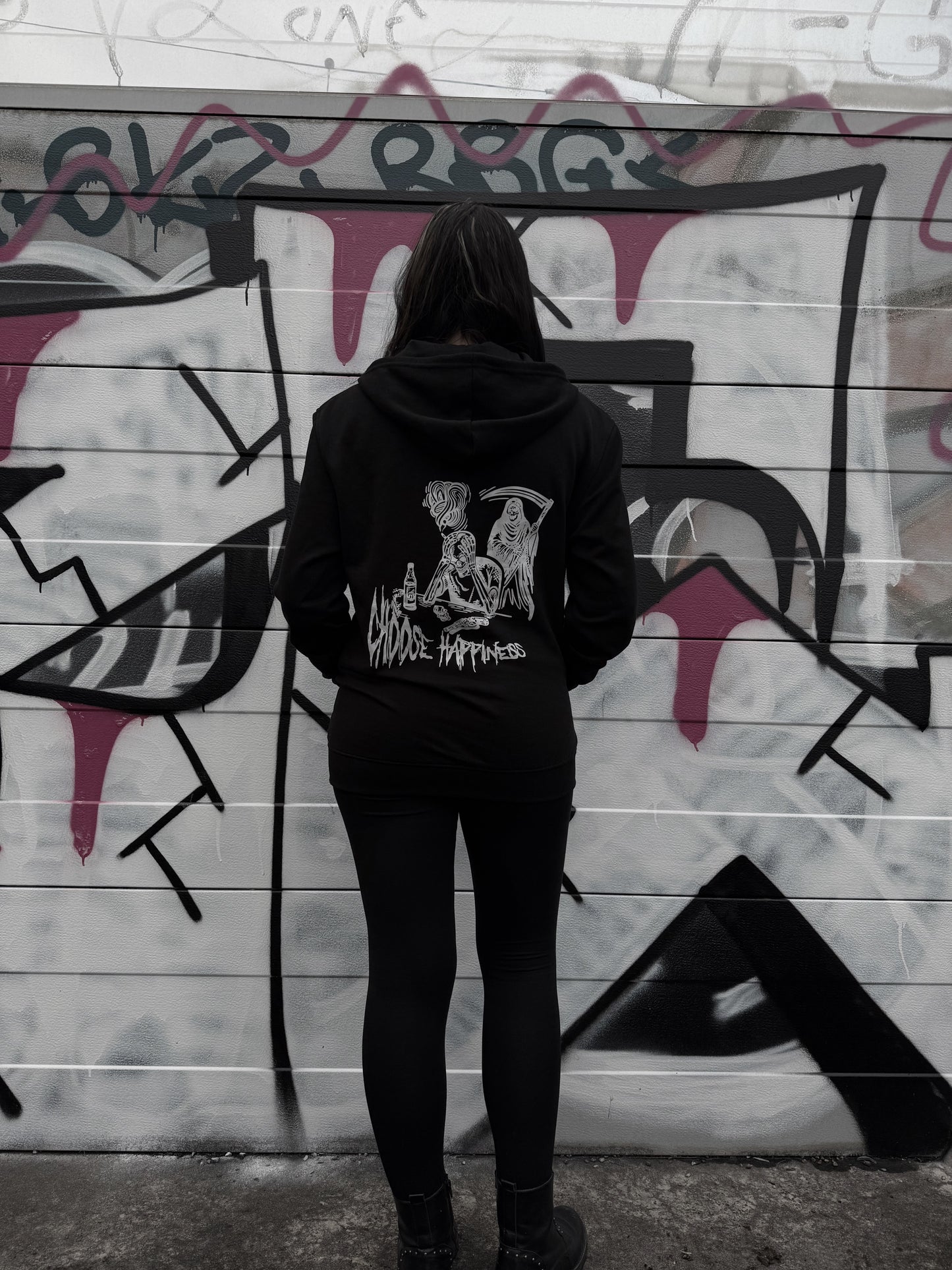 Zip Hoodie "CHOOSE HAPPINESS"