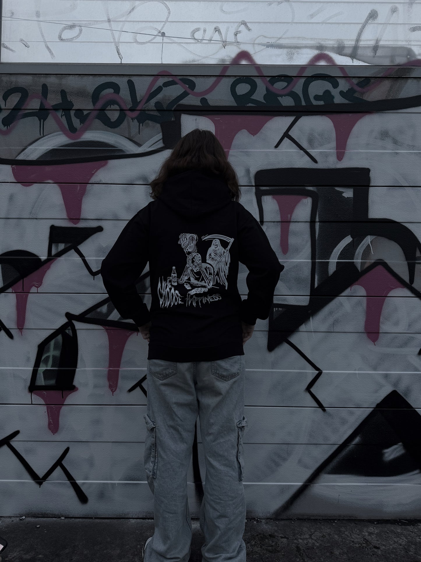 College Hoodie "CHOOSE HAPPINESS"