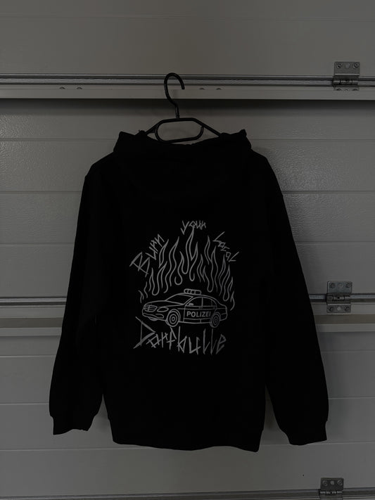 College Hoodie "Burn your local Dorfbulle"