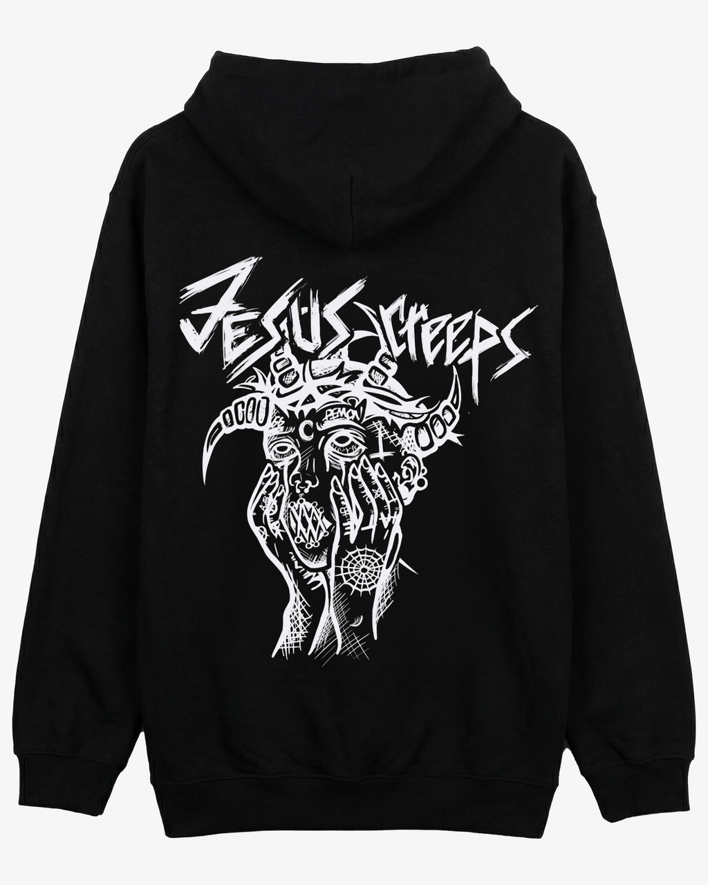 JESUS CREEPS ZIP HOODIE
