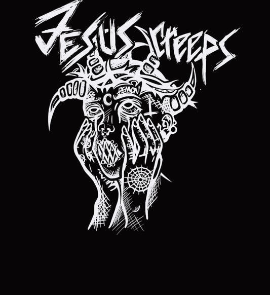 College Hoodie "JESUS creeps"